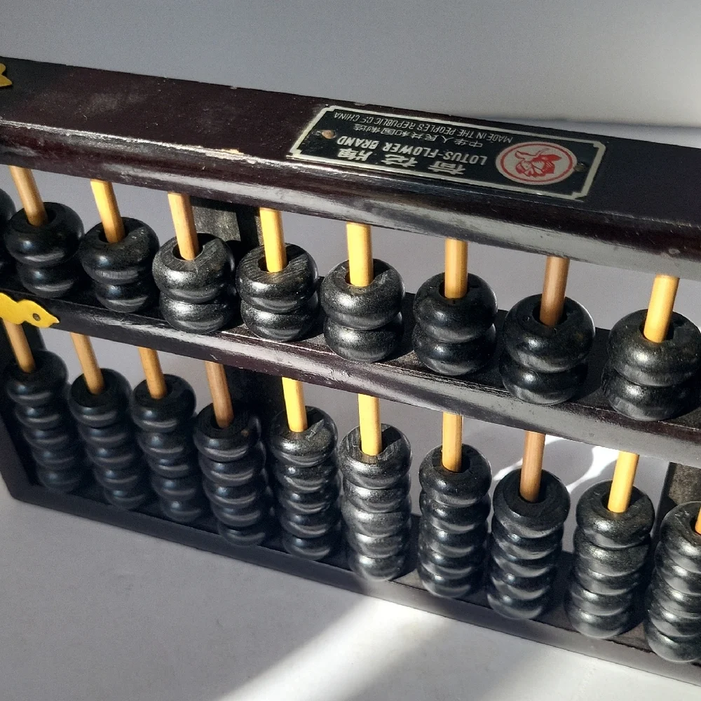 Vintage Lotus-Flower Brand Abacus